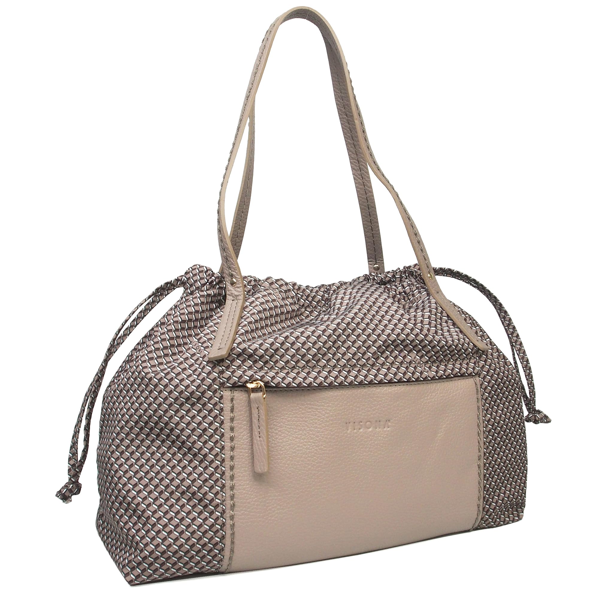 Amazon | イタリア製 MADE IN ITALY ナイロン 牛革 トートバッグ